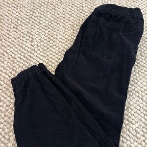 Kids Black Corduroy Pants